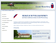 Tablet Screenshot of gestuet-westerberg.de
